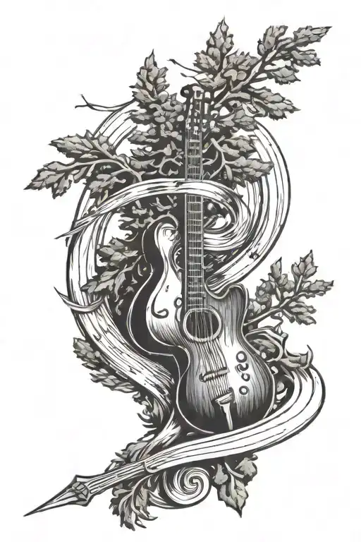 Pine Trees Music Cross