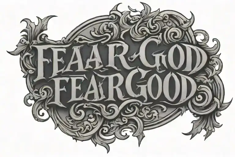 Fear God Lettering