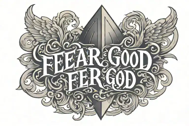 Fear God Bold Lettering