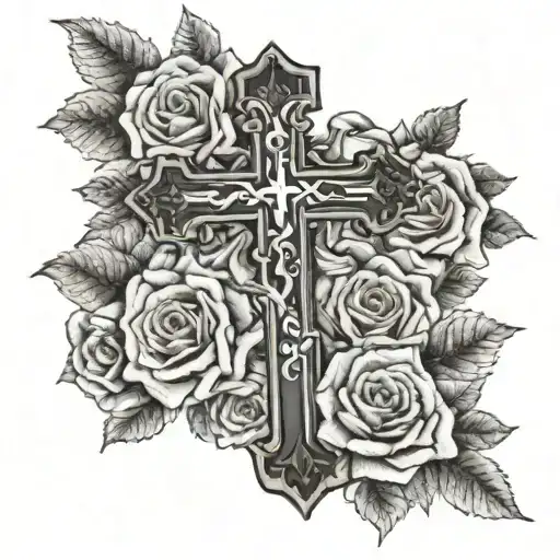 Forearm Tattoo Of A Cross For My Grandma That Passed Away In September 2021