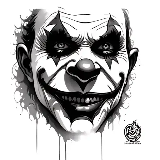 Evil Clown Face