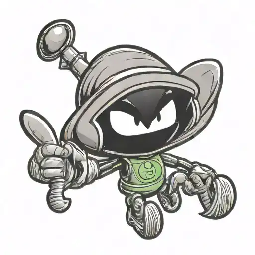 Cartoon Marvin The Martian Looney Toons