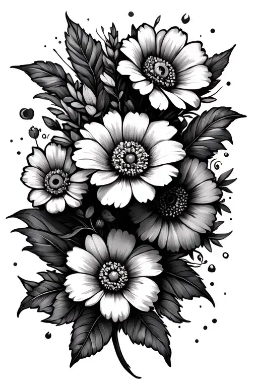 Hippie Flowers Surrounding