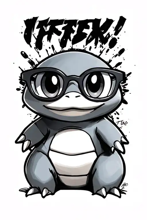 Squirtle With Glasses