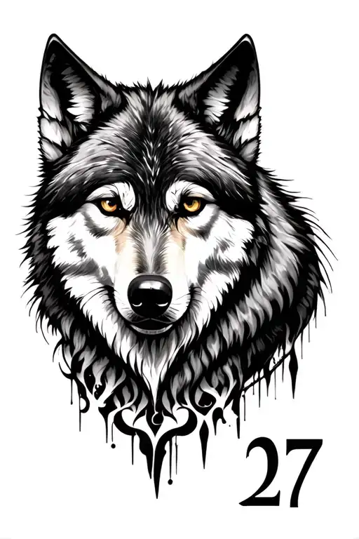Make A Forearm Design On Loneliness God A Wolf And Time And Number 27