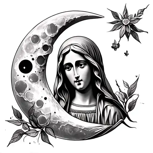 Moon And Mother Mary