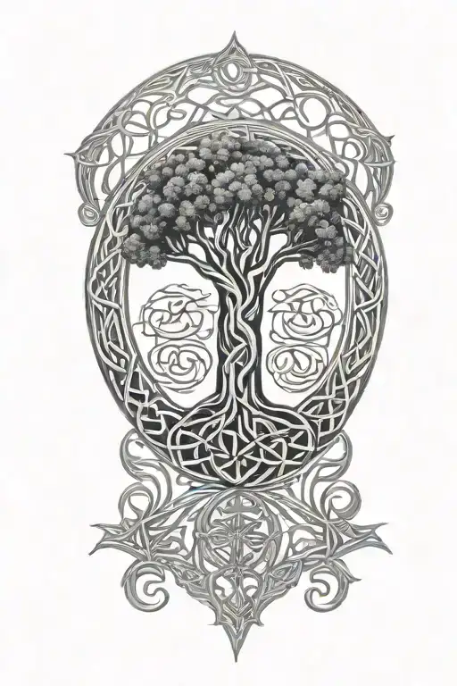 Religious Celtic Tree Of Life