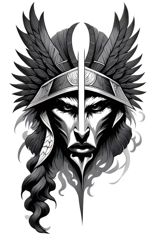 Horus Portrait Smoke Eye Inside