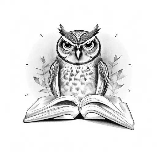 A Teacher Owl Reading A Book To A Group Of Small Owls
