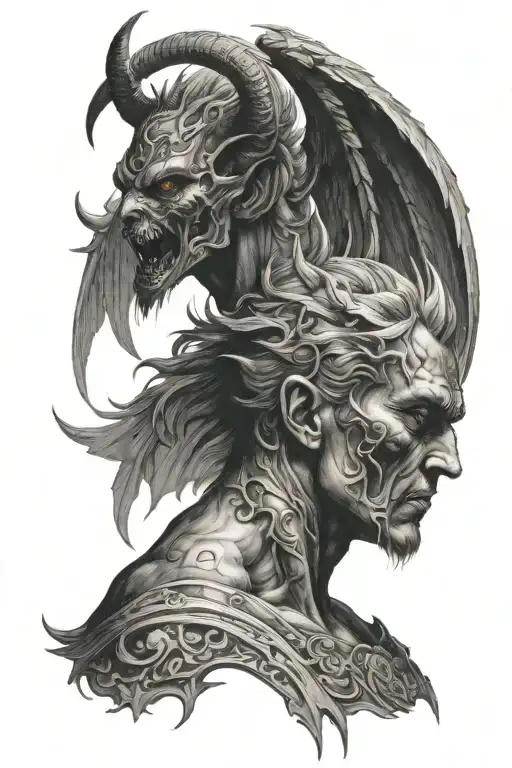 A Man Who Is Half Demon And Half Angel