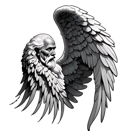 Loss Of Grandpa Angel Wings