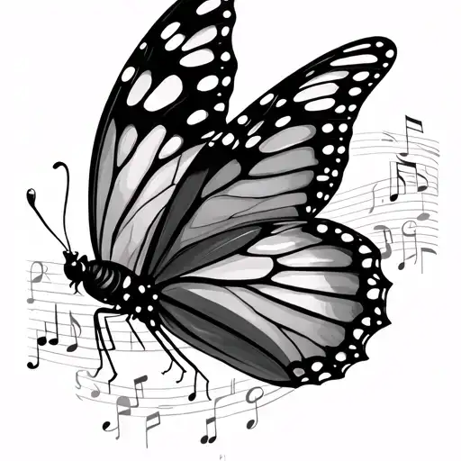 Butterfly With Music And Doctor