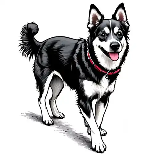 Dog Walker With Paw Print