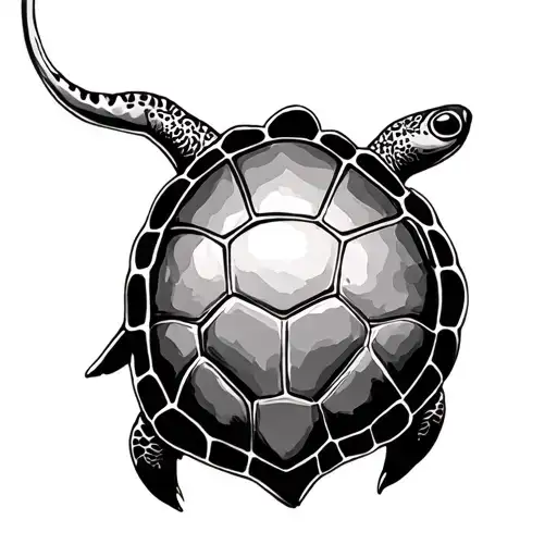 Fine Ones Forming A Turtle Shape