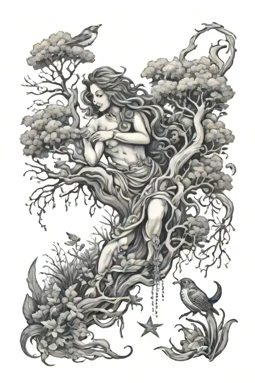 Aquarius Forest Scene With A Hidden