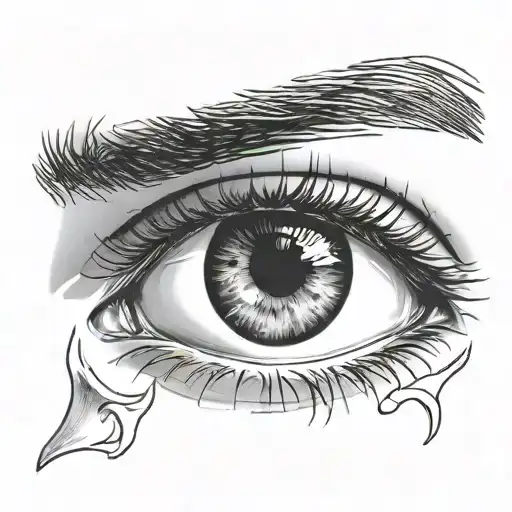 Male Eye Without Pupil