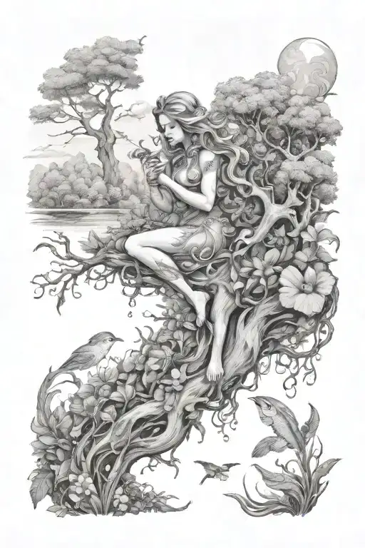 Aquarius Forest Scene With A Hidden