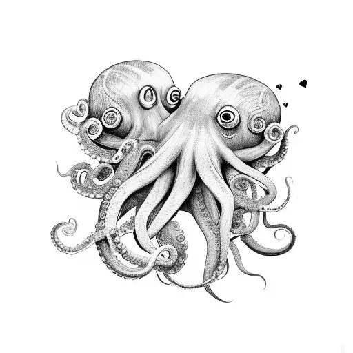 Octopus And Honey Badger In Love