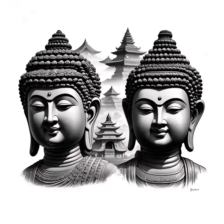 Nepal Realistic With Buddist Foreground