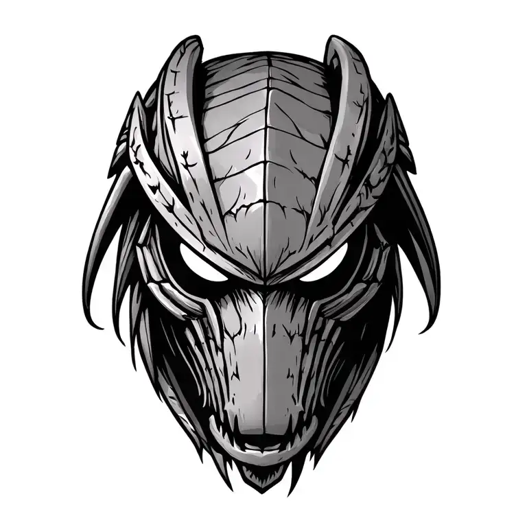 Predator Mask Looking