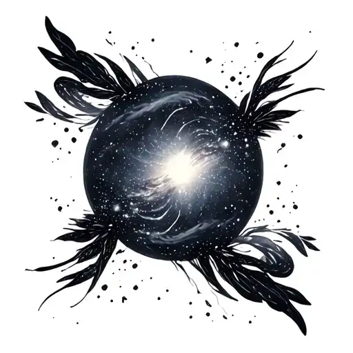 Galaxy In Black