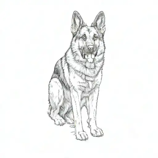 A German Shepherd Dog