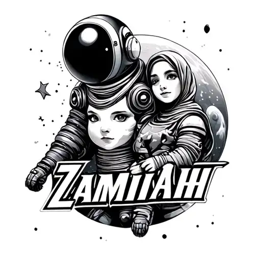 Names Zamiyah Next To A Atronut In Space Surrounded