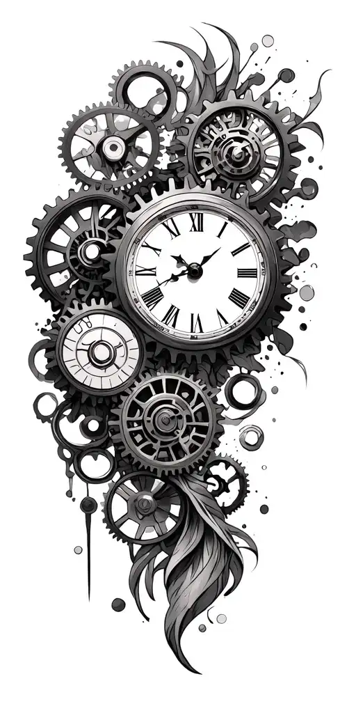 Clock With Gears
