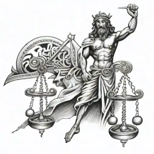Libra With Edge Of Jesus Christ