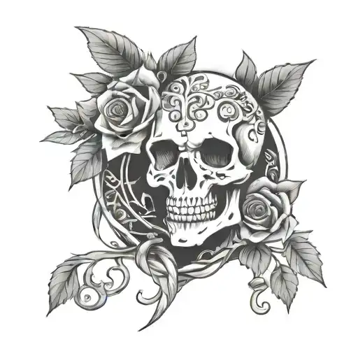 Skeleton With Wreaths