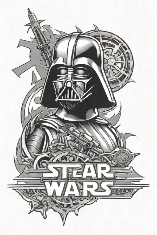 Star Wars Logo Combined