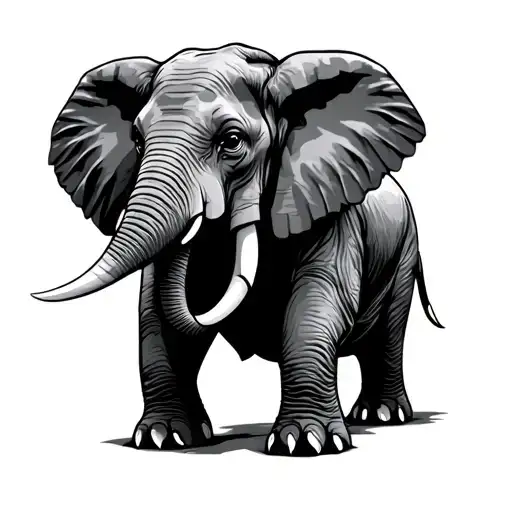 Elephant Made Of Barb Wire