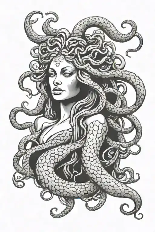 Medusa Black And Grey