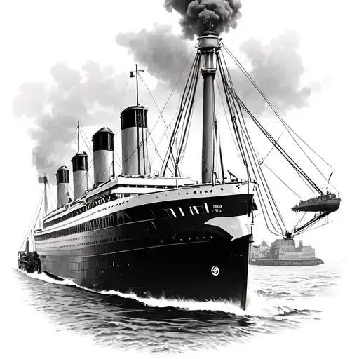 If The Queen Mary Steam Ship And Flying Scotsman Steam Train Reproduce