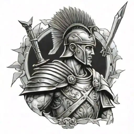 Glass Shard Roman Soldier