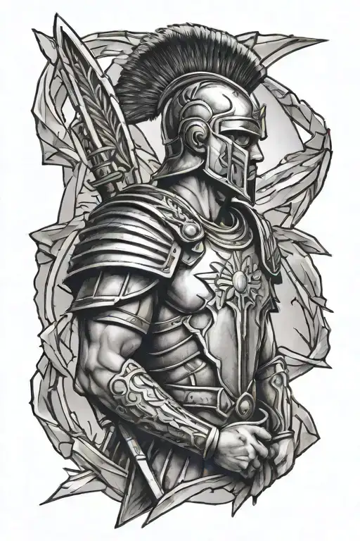 Glass Shard Roman Soldier