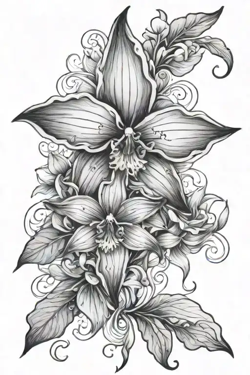 Compass Orchid Flower