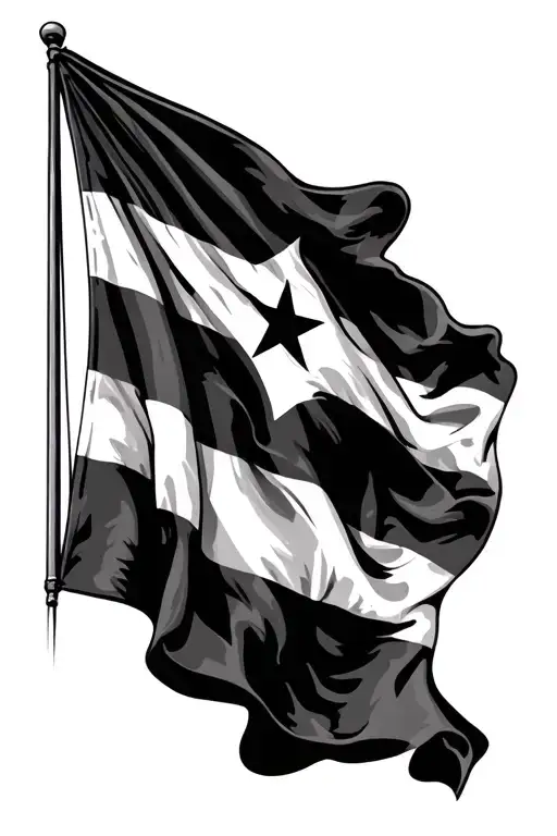 Realistic Cuban Flag Waving