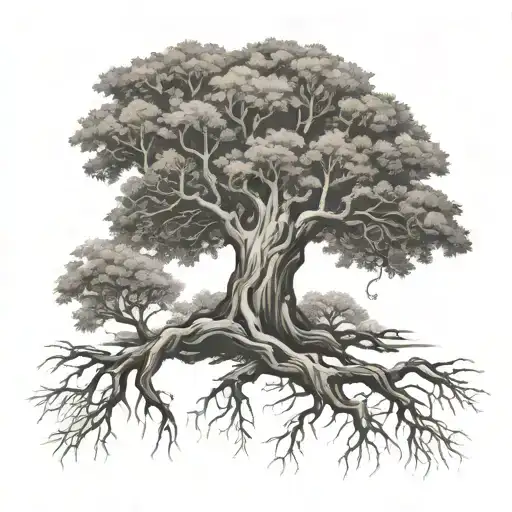 Family Tree With Parrish As The Roots Shaped Like