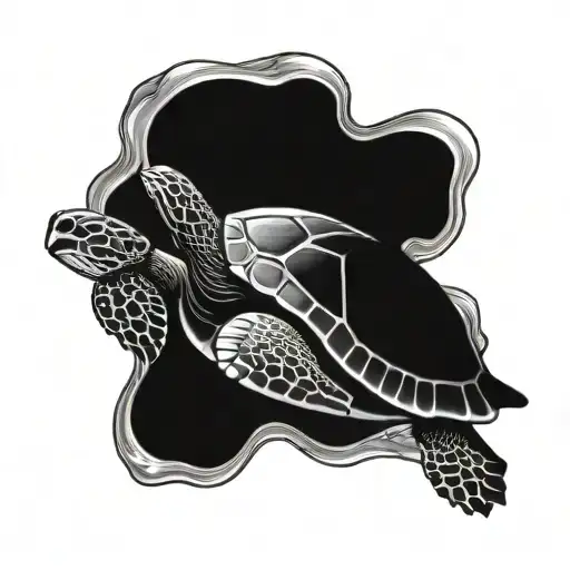 Driving Seaworld Turtle Swimming