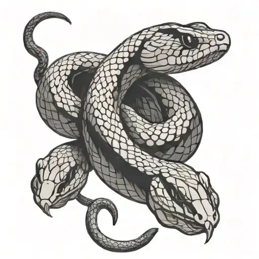 Snake Silhouette Coiling