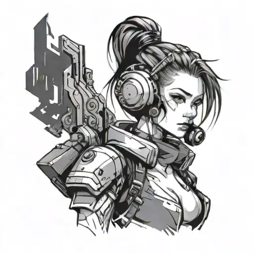 Cyberpunk Anime Girl