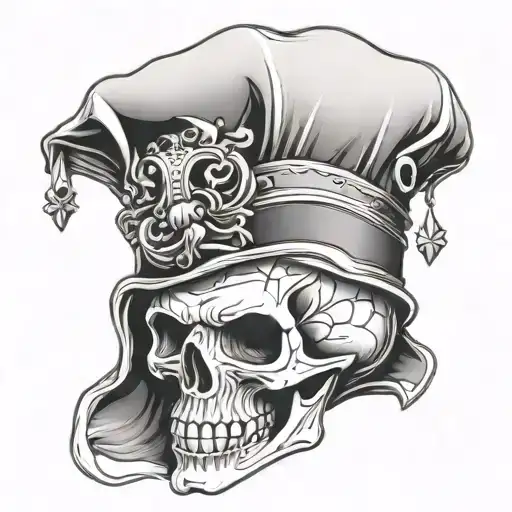 Skull With Jester's Hat