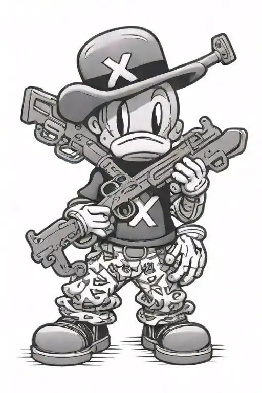 Guns Money Kaws Ll Letters Incorporating