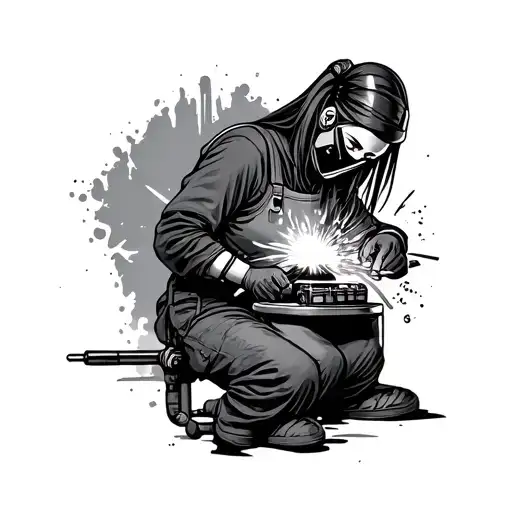 Welder Sister Hard Work