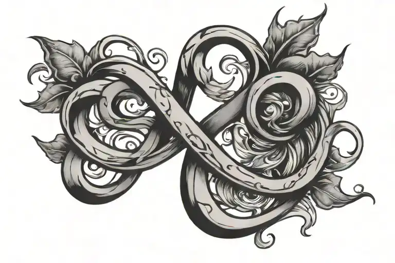 Letters S M H E With A Infinity Symbol Intertwined