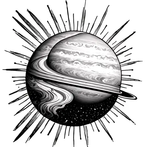 Sunlight On Jupiter With Virgo Zodiac Sign