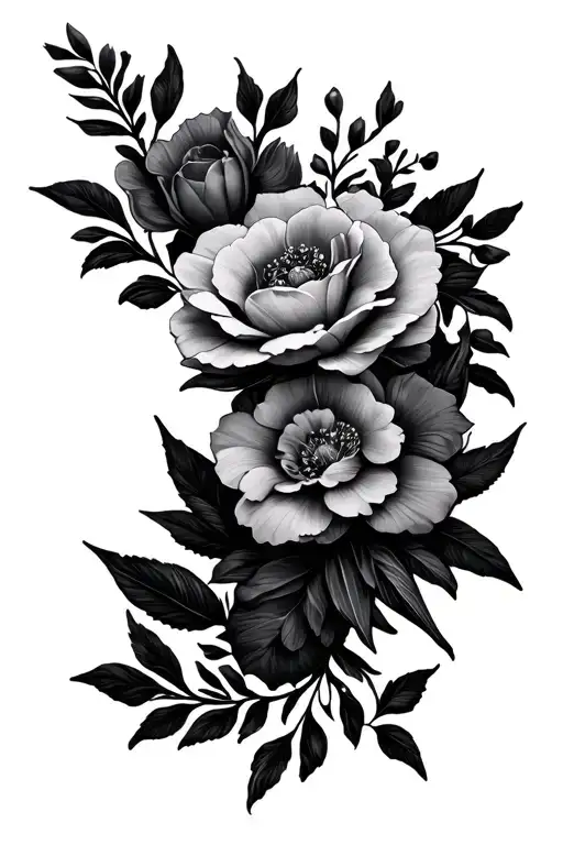 Floral Hip And Thigh