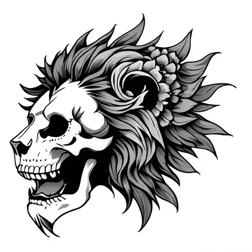 Lion Sugar Skull