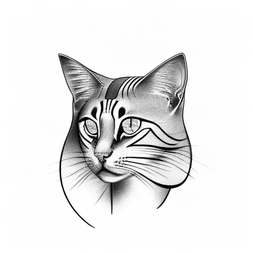 Egyptian Bastet Goddess With Baby